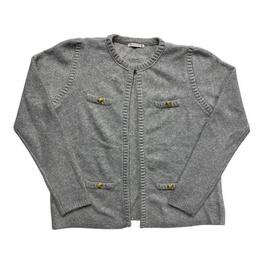 Sweater Cardigan By Staccato In Grey, Size:L