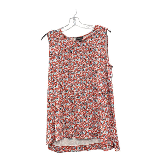 Top Sleeveless By J. Jill In Orange, Size:M