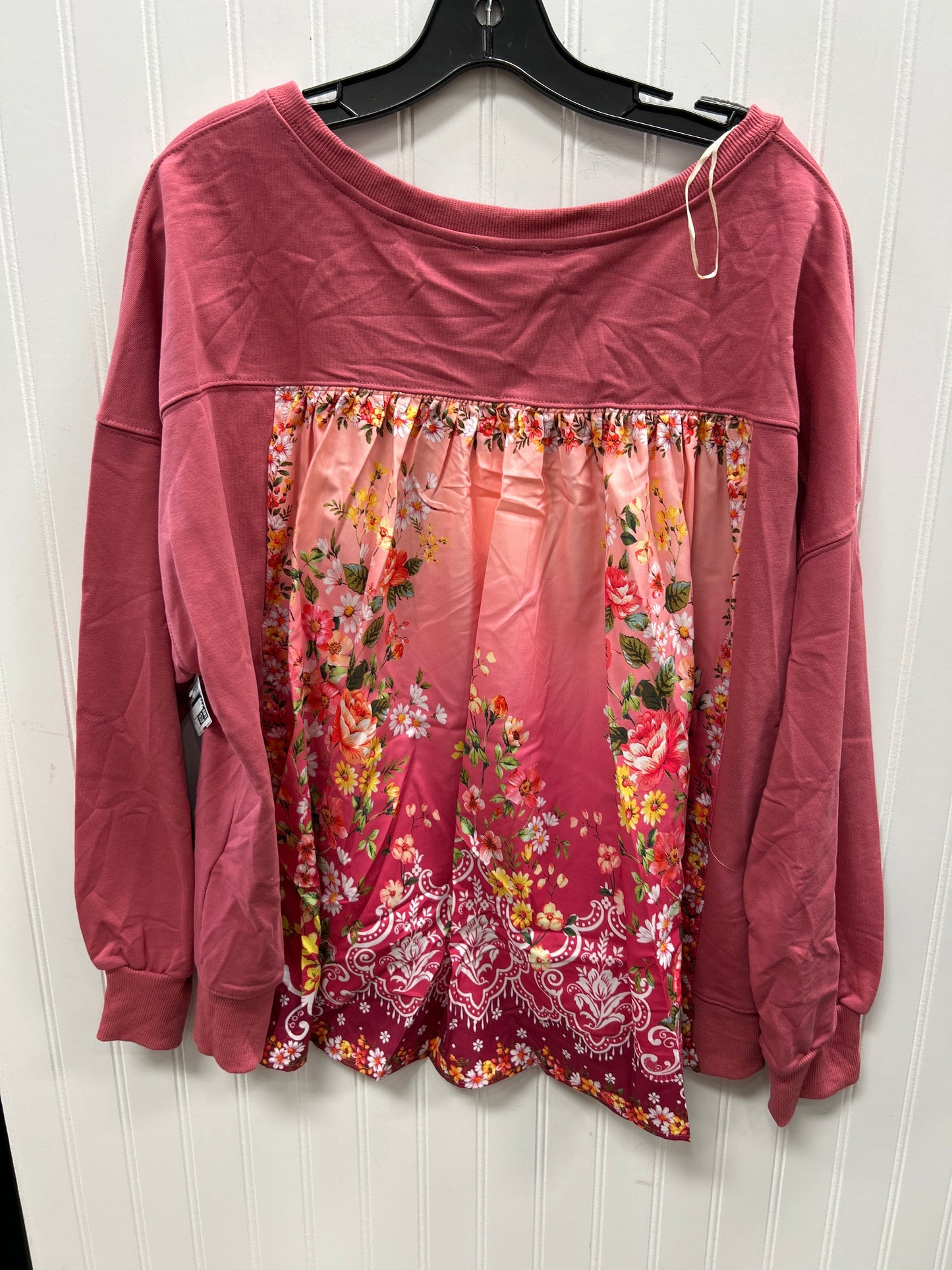Top Ls By Umgee In Pink, Size:L
