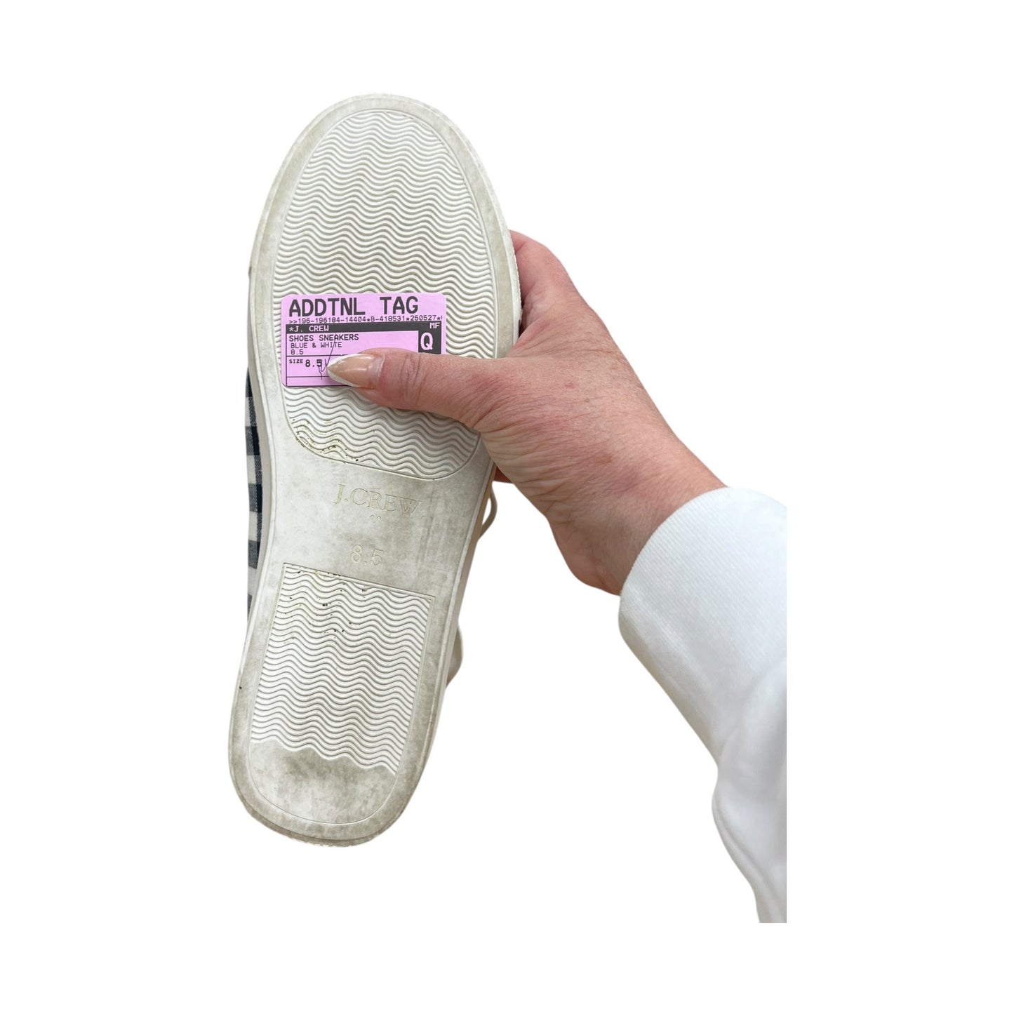 Shoes Sneakers By J. Crew In Blue & White, Size:8.5