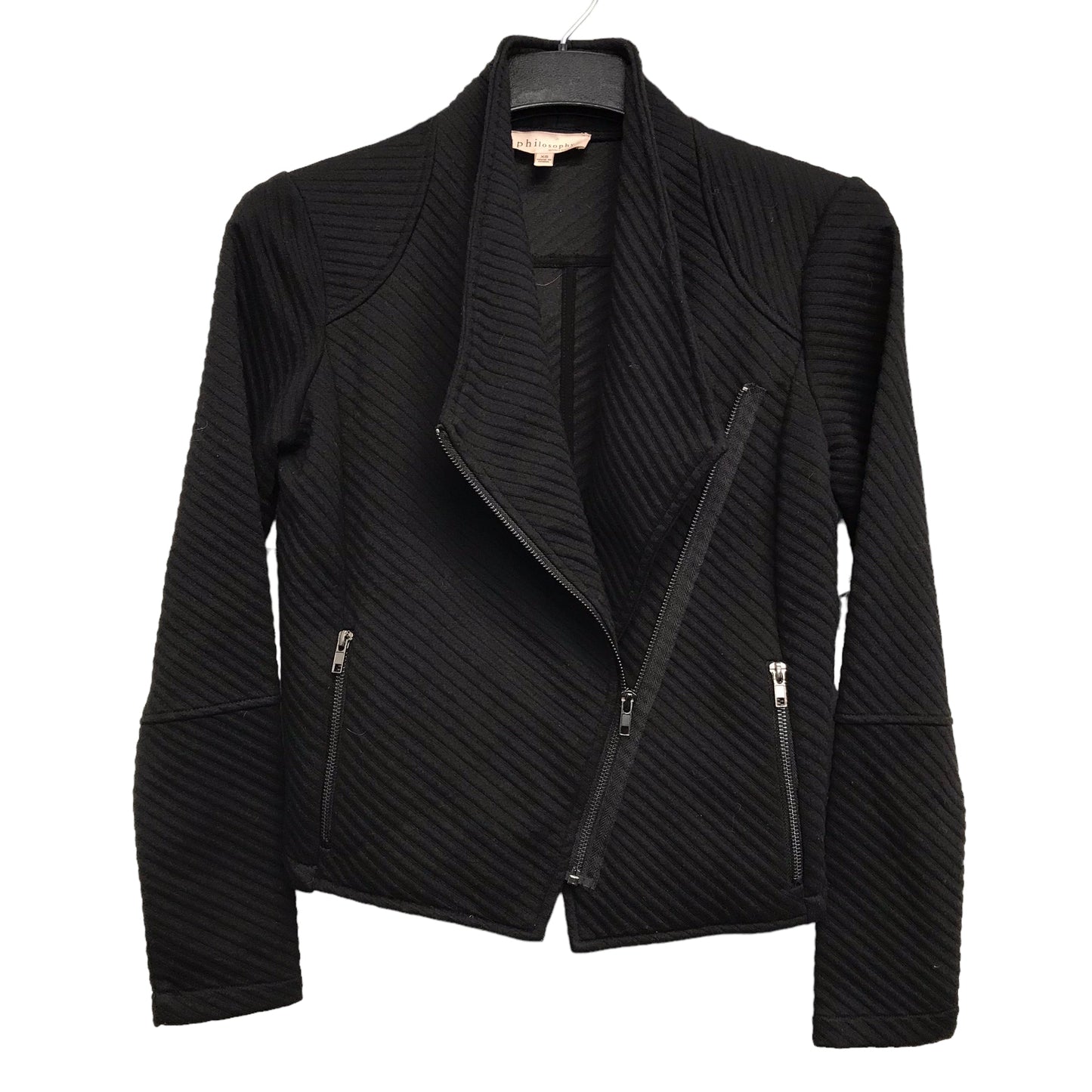 BLACK JACKET MOTO by PHILOSOPHY Size:XS