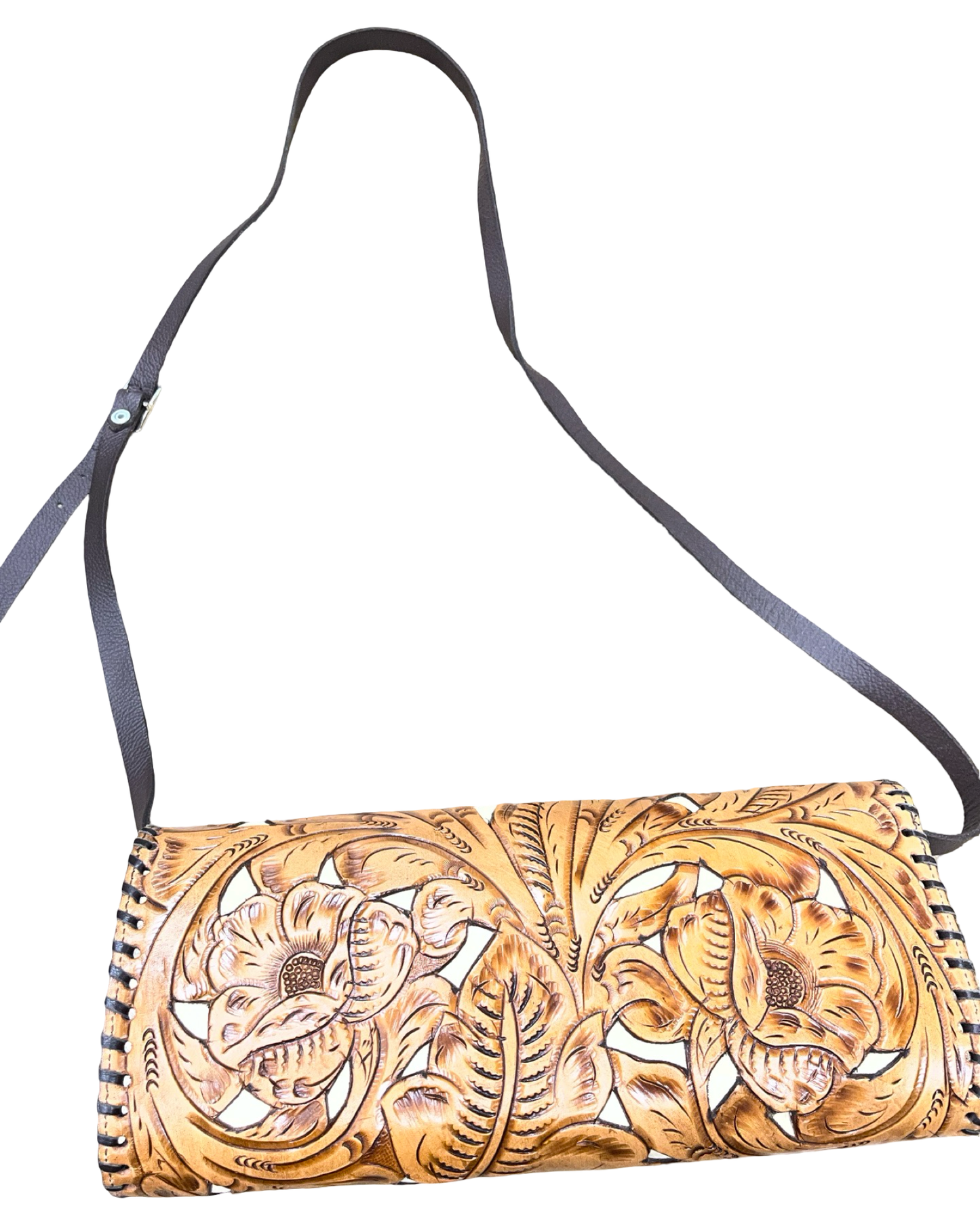 Crossbody By Clothes Mentor In Brown, Size:Medium