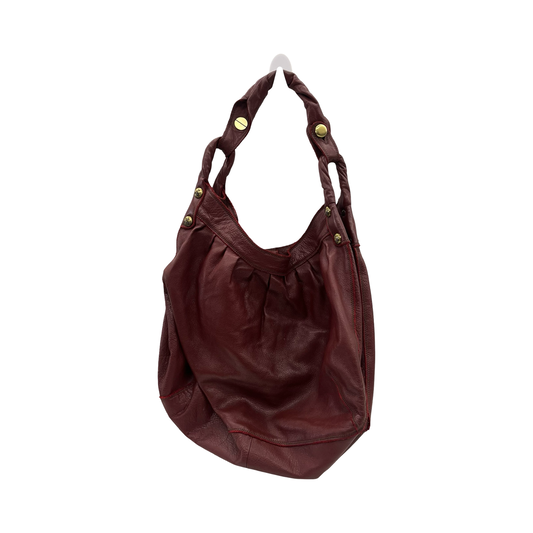 Handbag Leather By Lucky Brand In Red, Size:Medium
