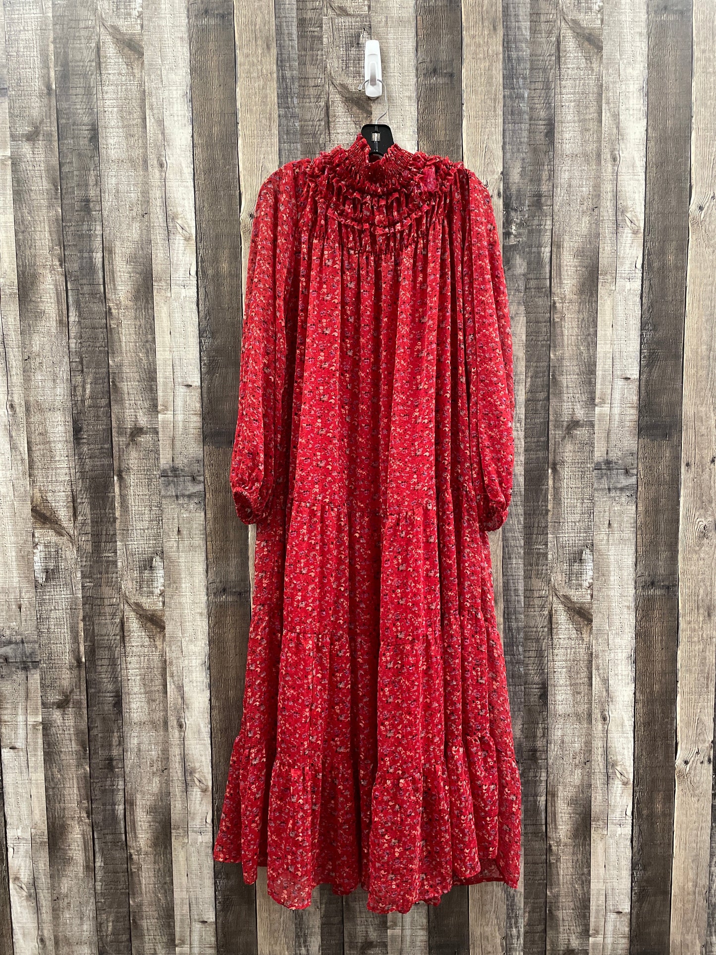 Red Dress Casual Maxi Asos, Size M