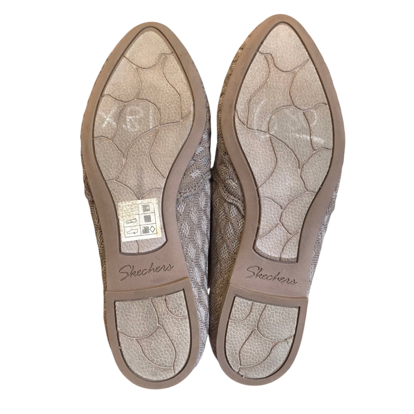 Shoes Flats By Skechers In Taupe, Size:6.5