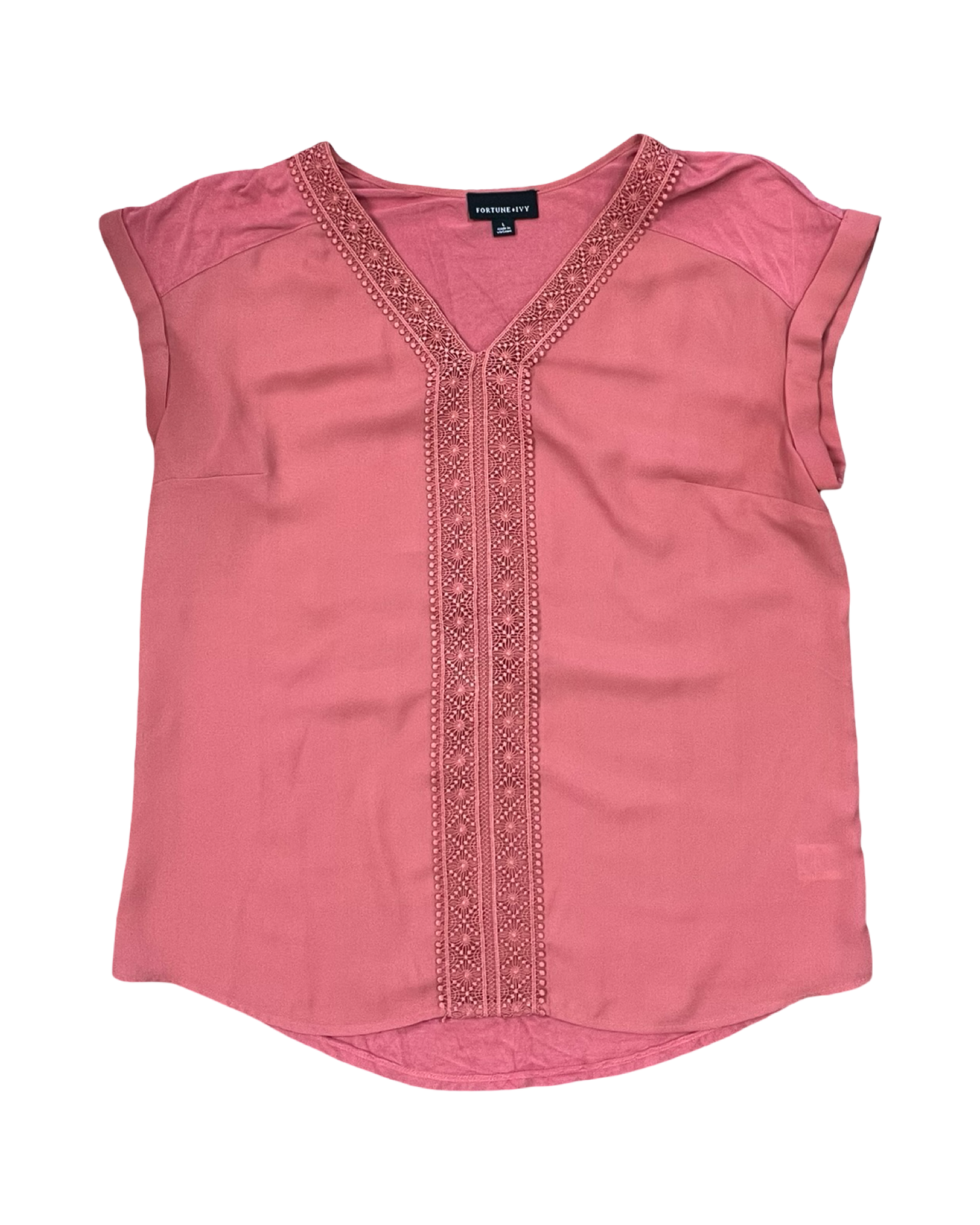 Top Ss By Fortune & Ivy In Orange, Size:L
