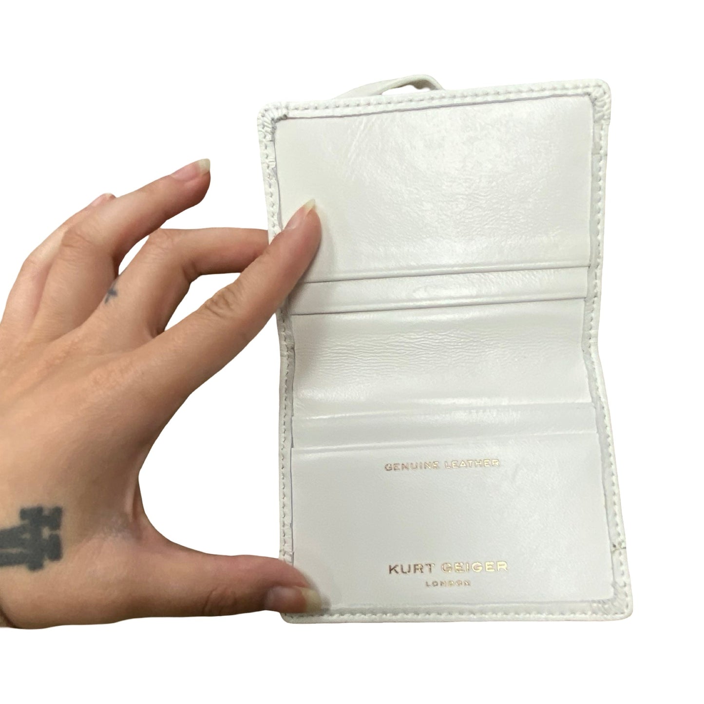 Wallet Designer By Kurt Geiger London In White, Size:Small