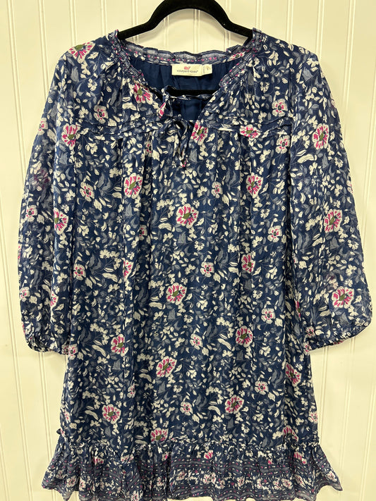 Dress Casual Midi By Vineyard Vines In Navy, Size:S