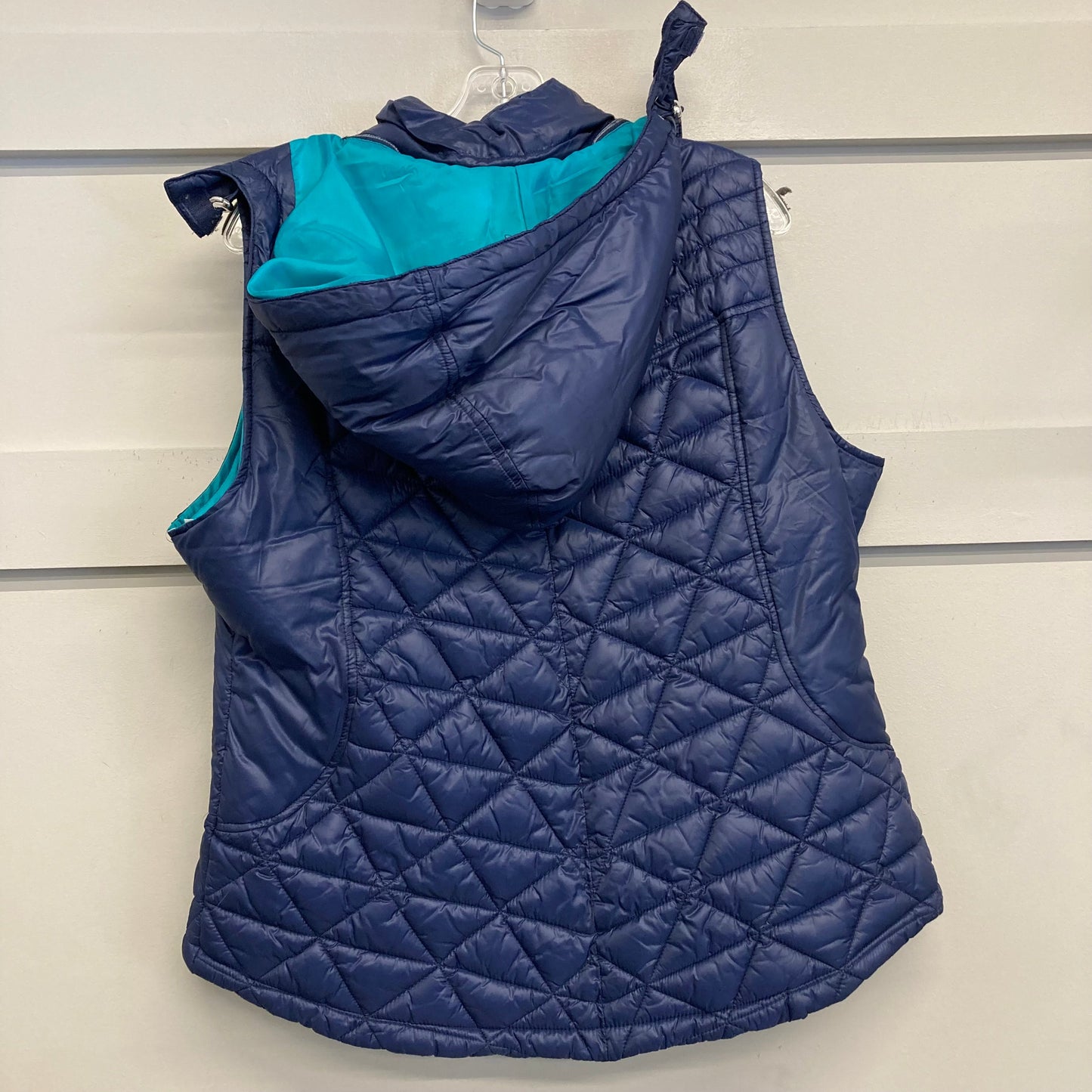 Vest Puffer & Quilted By Tek Gear In Navy, Size:1X