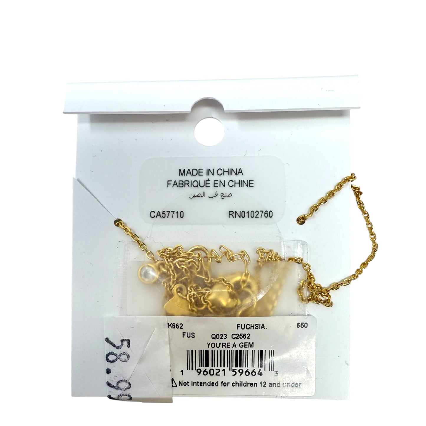 You’re A Gem Pave Halo Pendant Necklace Designer By Kate Spade In Fuchsia