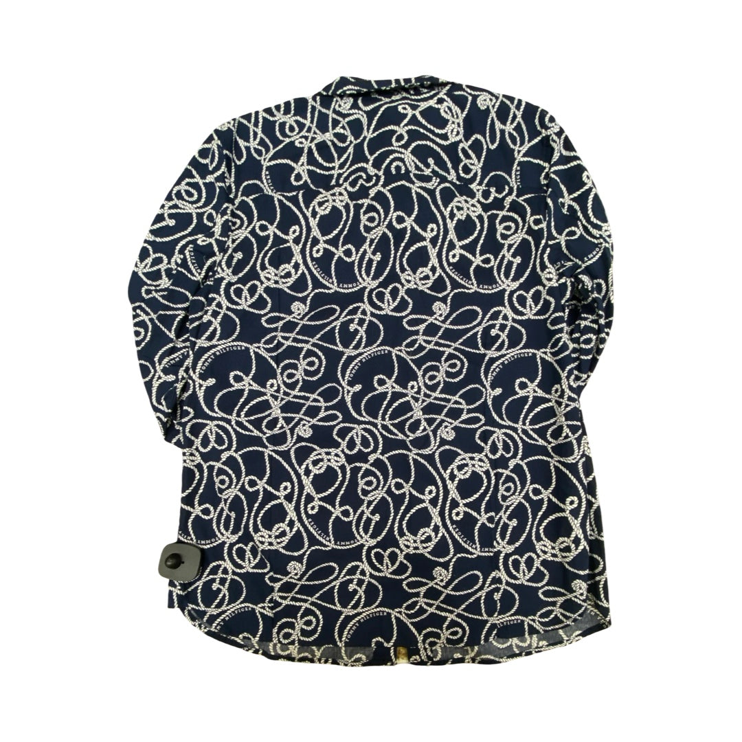 Top Ls By Tommy Hilfiger In Blue & White, Size:S
