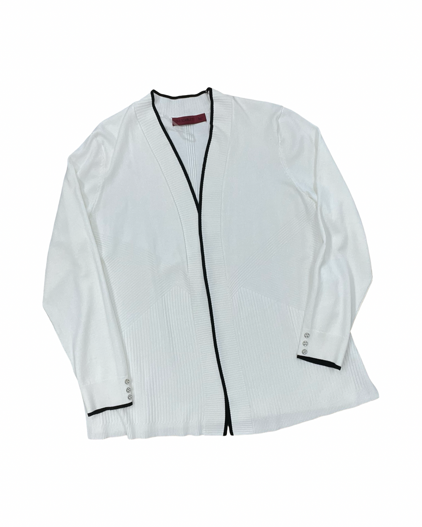 Cardigan By Love Scarlett In White, Size:L