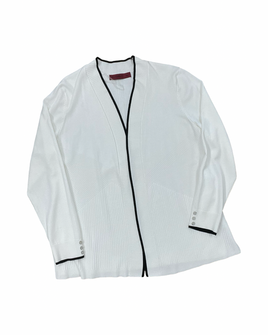 Cardigan By Love Scarlett In White, Size:L