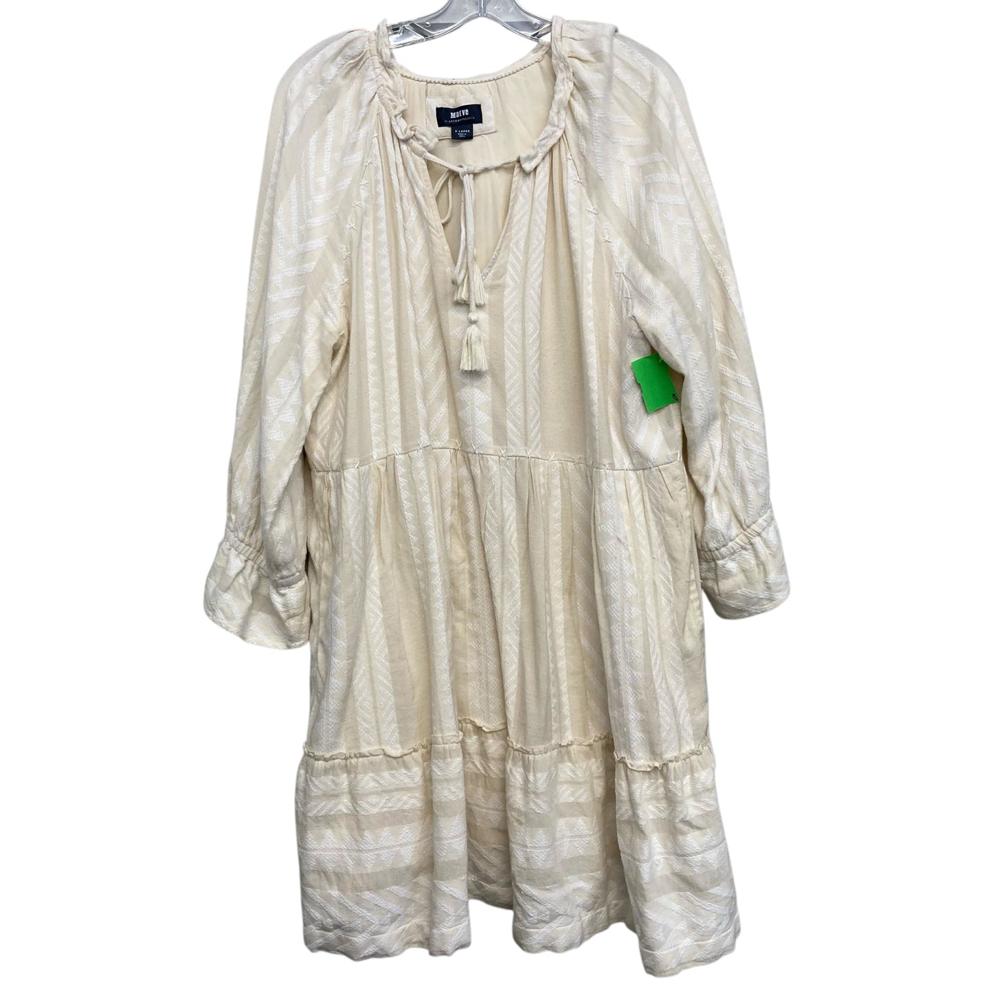 Dress Casual Short By Maeve In Cream, Size:Xl