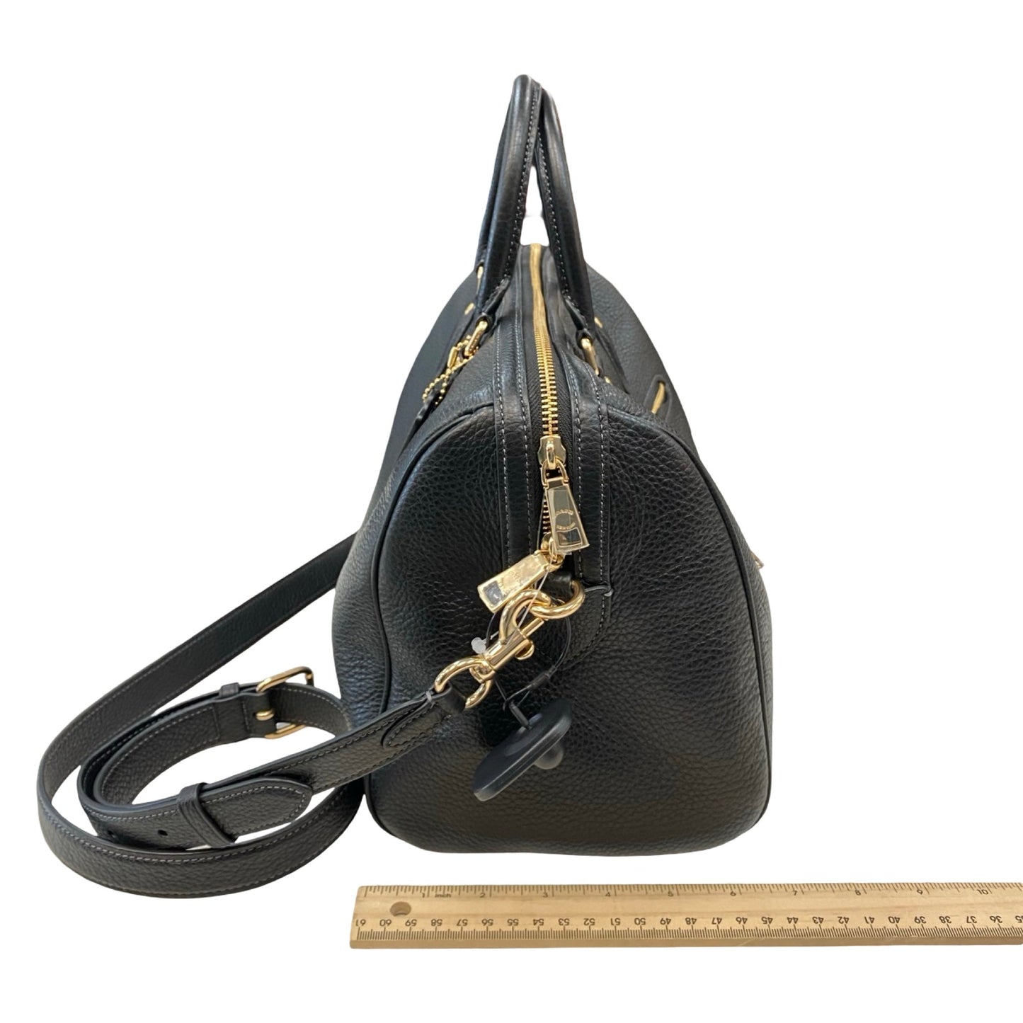 Handbag Designer By Coach In Black, Size:Medium