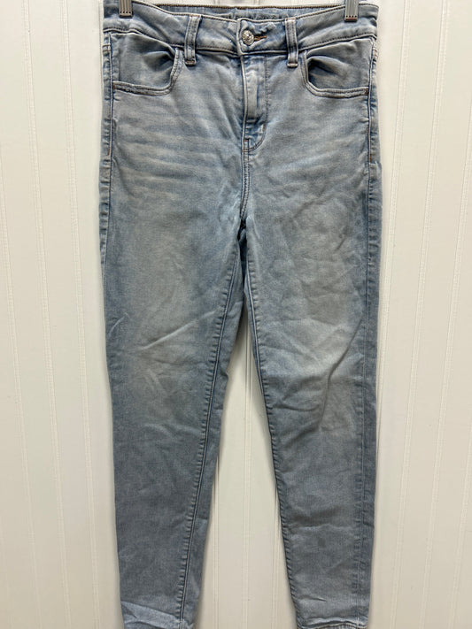 Jeans Straight By American Eagle In Blue Denim, Size:10