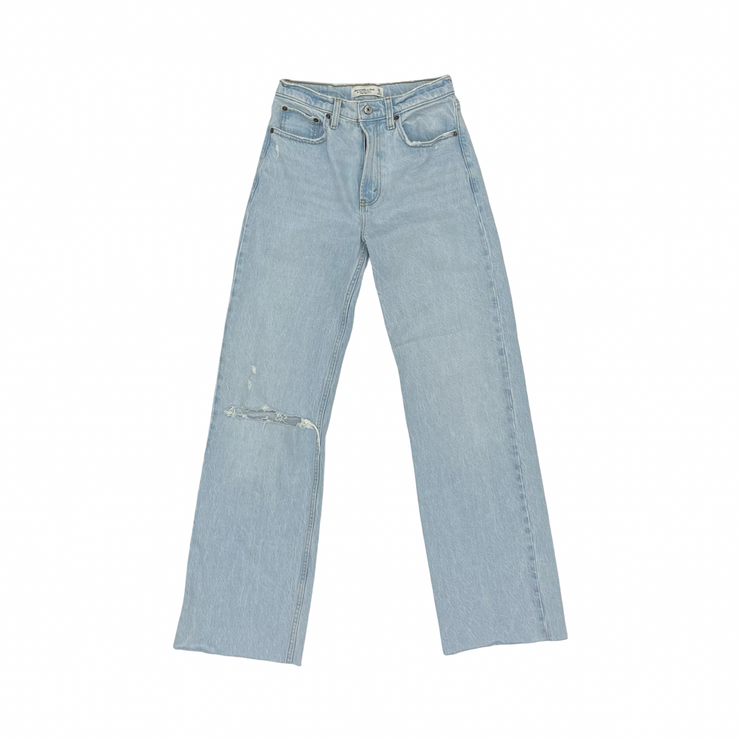 Jeans Boyfriend By Abercrombie And Fitch In Blue Denim, Size:0