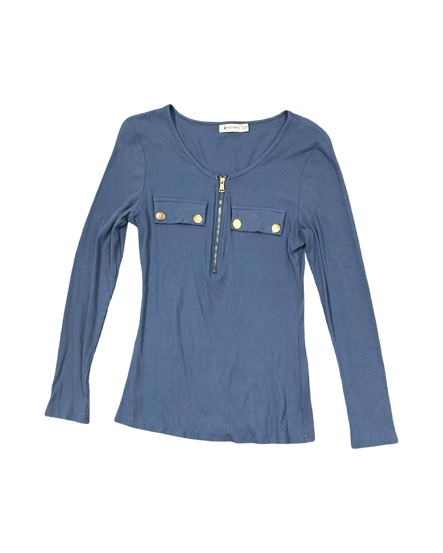 Top Ls By Clothes Mentor In Blue, Size:M
