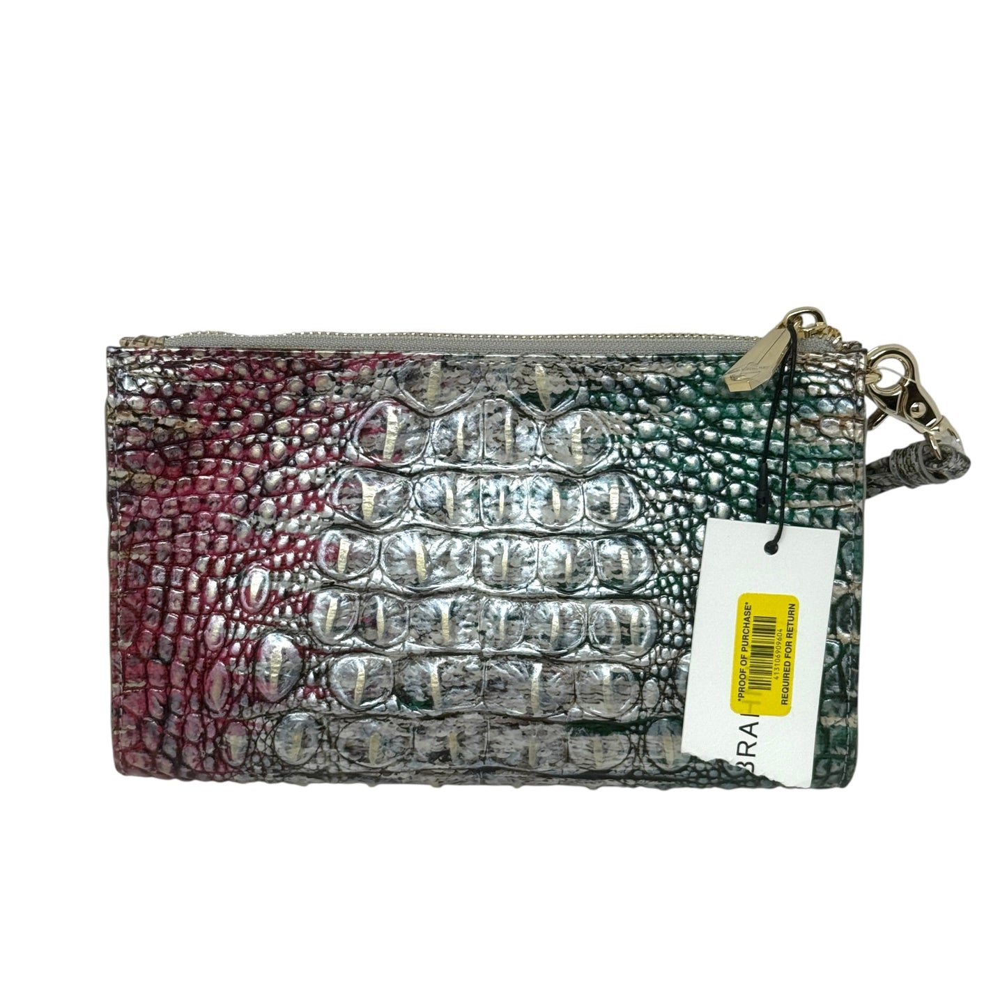 Daisy Carnival Ombré Melbourne Wristlet Designer By Brahmin, Size: Medium