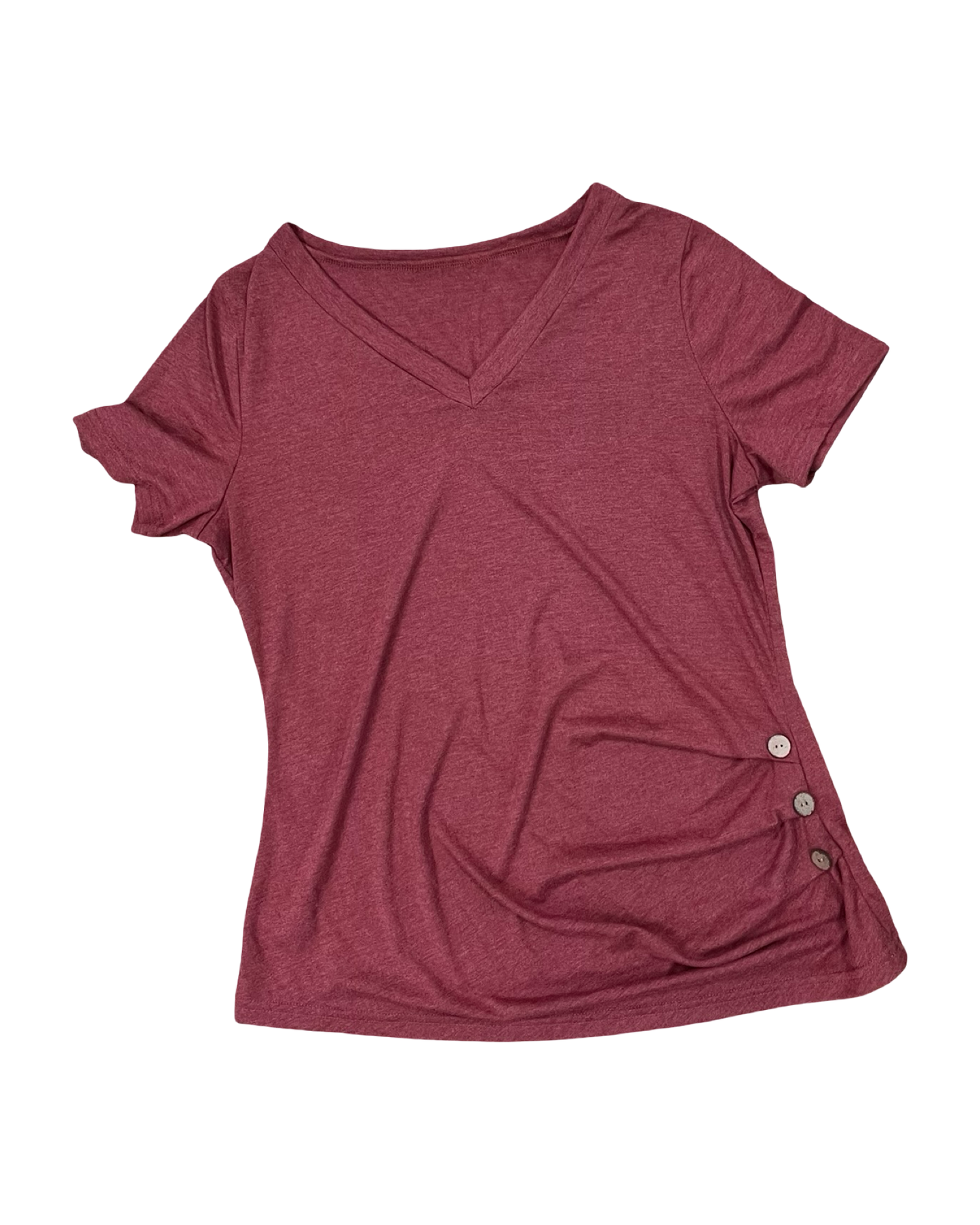 Top Ss By Shein In Maroon, Size:L