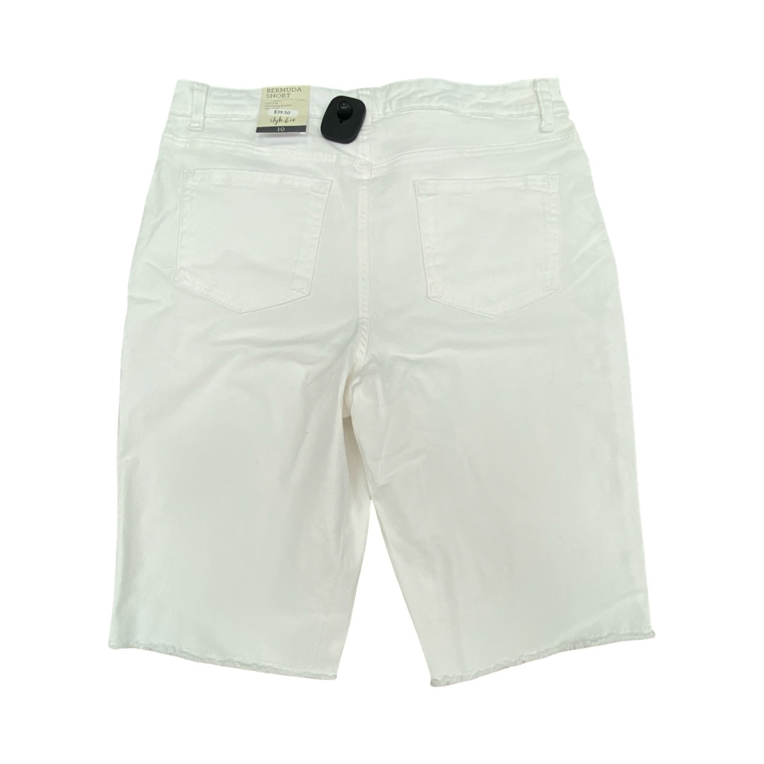Shorts By Style And Company In White, Size:10