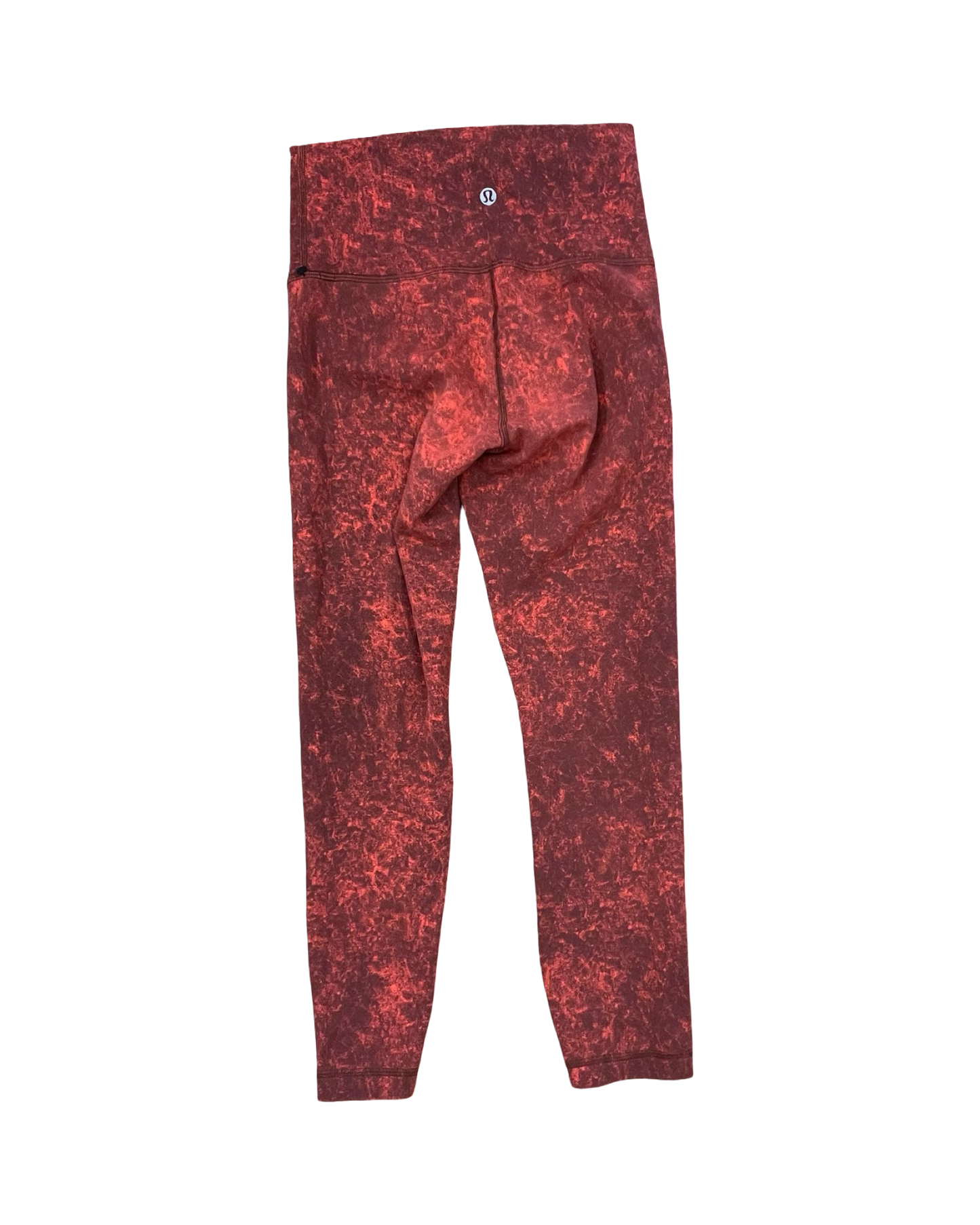 Athletic Leggings Capris By Lululemon In Red, Size:4