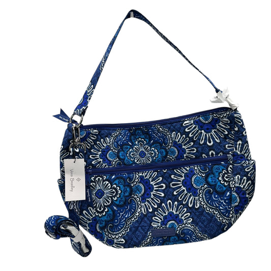 Handbag By Vera Bradley In Blue & White, Size:Large