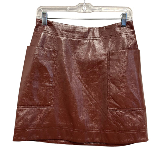 Skirt Mini & Short By Maeve In Brown, Size:4