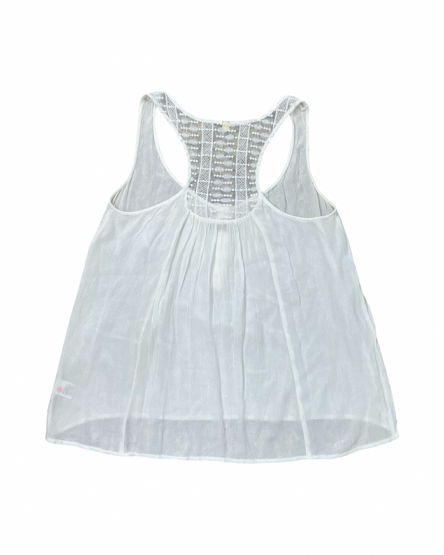 Top Sleeveless By Simply Vera In Cream, Size:M