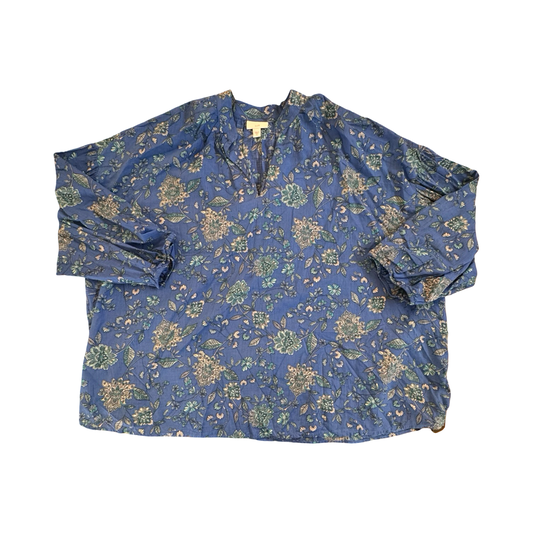 Top Ls By J. Jill In Blue, Size:Xl