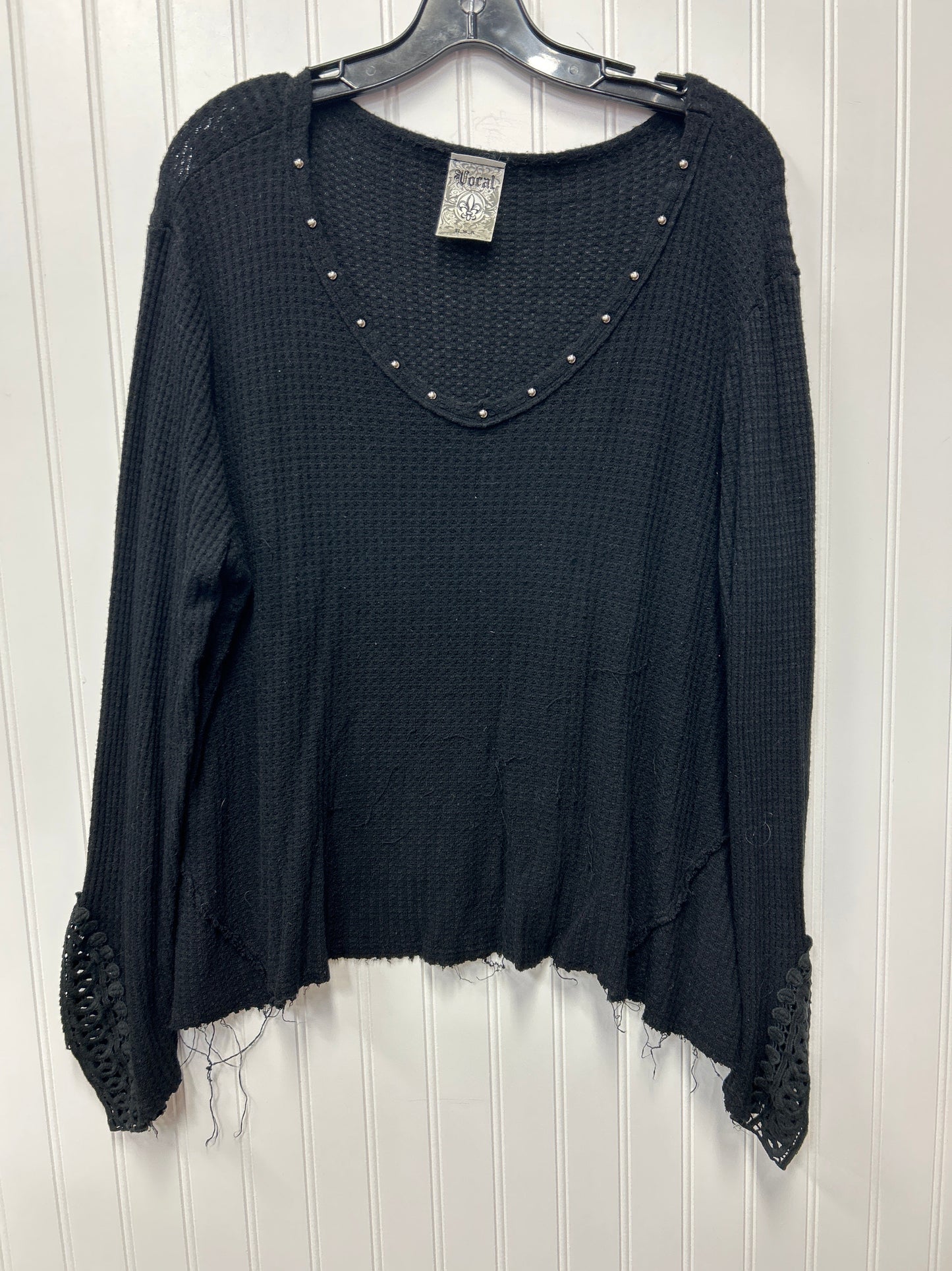 Top Ls By Vocal In Black, Size:Xl