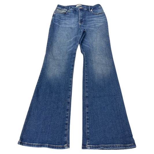 Jeans Straight By Good American In Blue Denim, Size:14