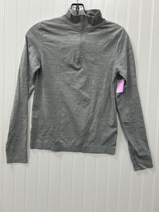 Athletic Top Ls Collar By New Balance In Grey, Size:S