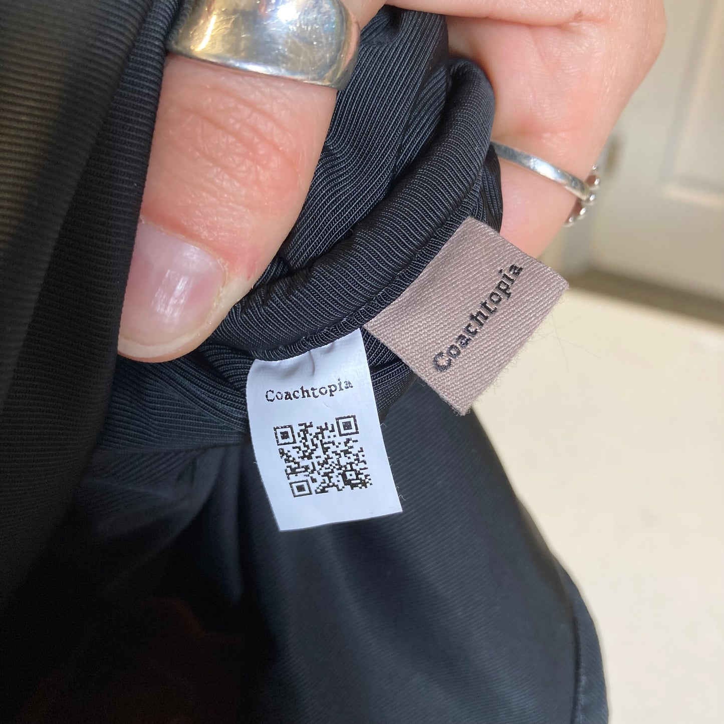Tote Designer By Coach In Black, Size:Large