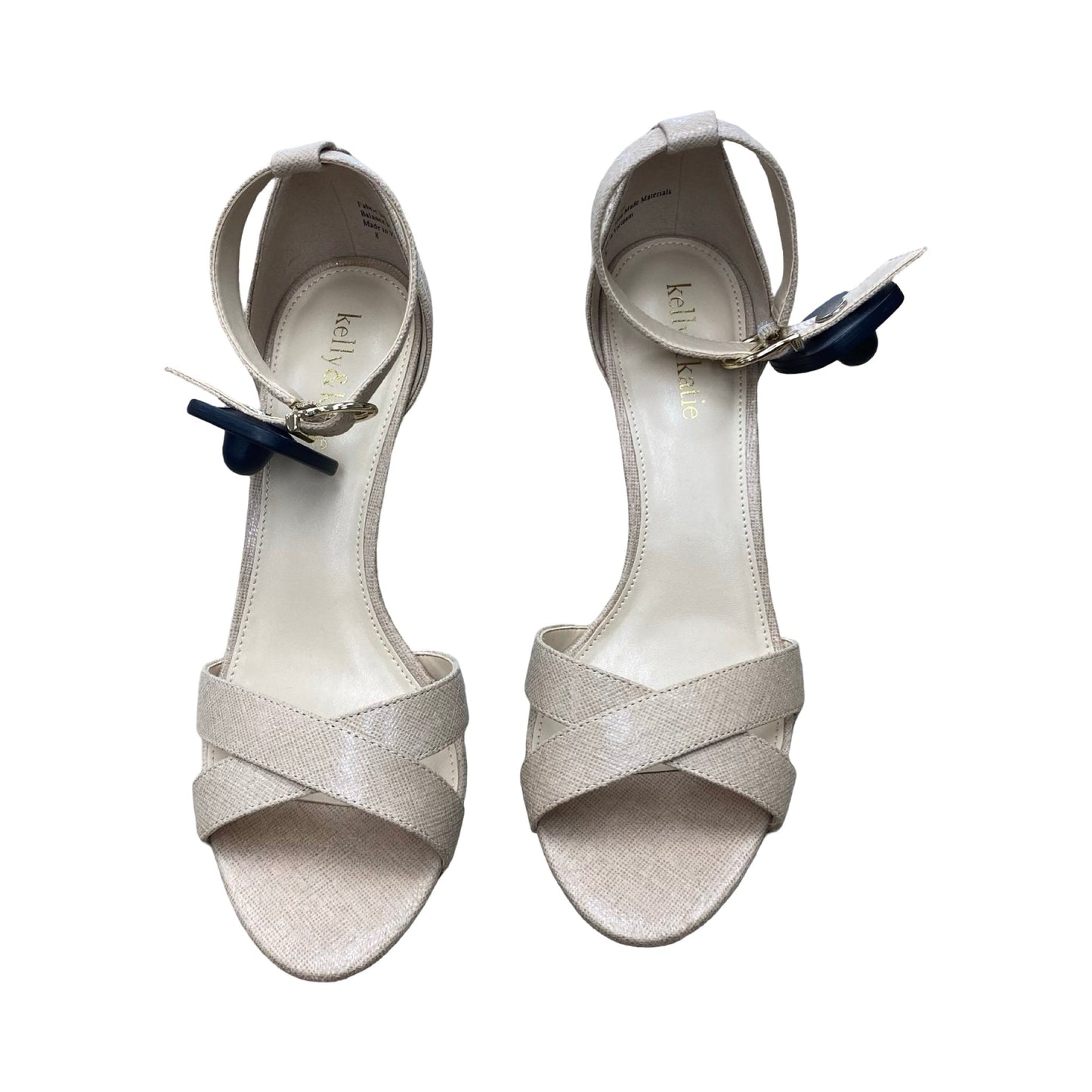 Shoes Heels Kitten By Kelly And Katie In Beige, Size:8