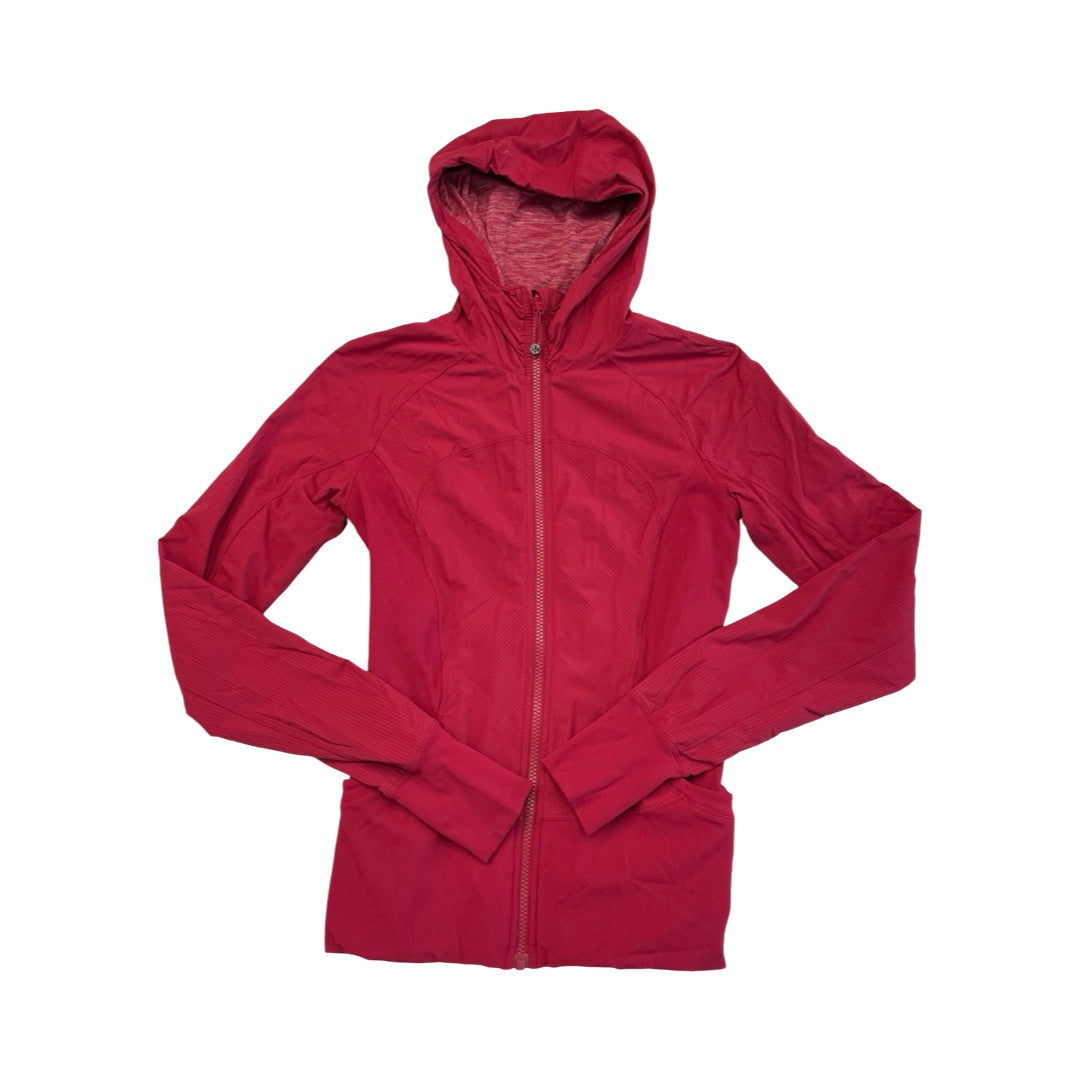 Athletic Jacket By Lululemon In Pink, Size:6