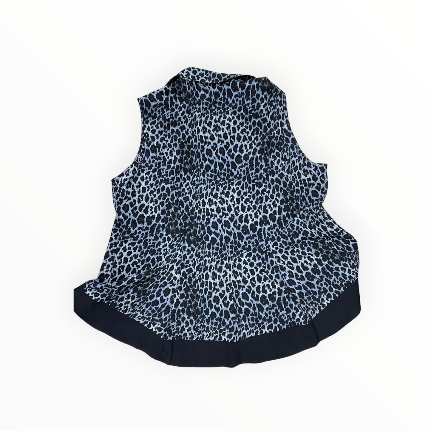 Blouse Ls By Signature Collection In Black & Grey, Size:2X