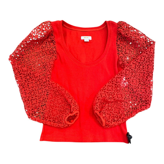 Top Ls By Maeve In Blood Orange, Size:Xs