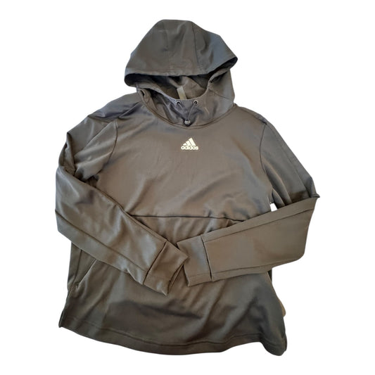 Athletic Top Ls Hoodie By Adidas In Black, Size:S