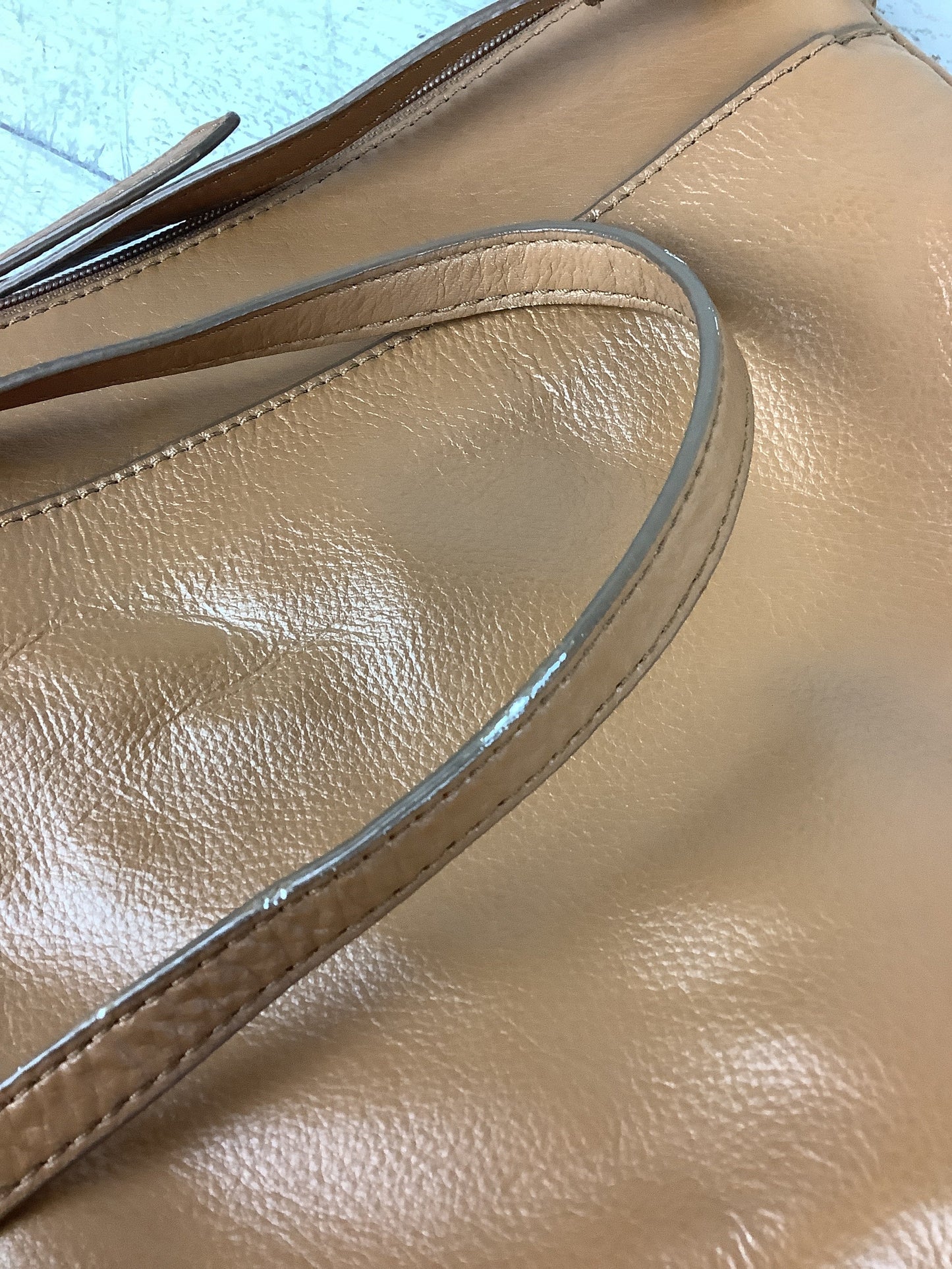 Crossbody Leather By Fossil, Size: Medium