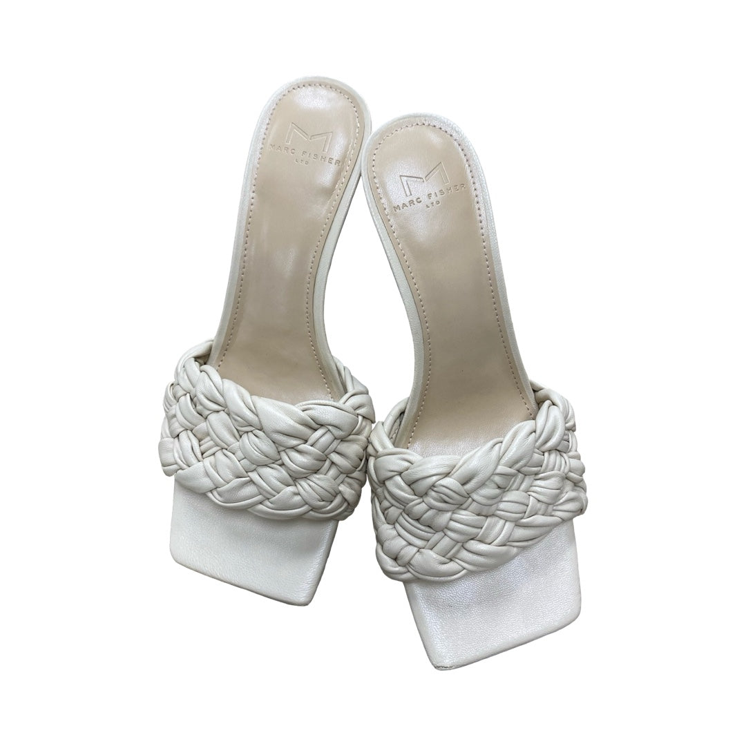 Shoes Heels Kitten By Marc Fisher In Cream, Size:7.5