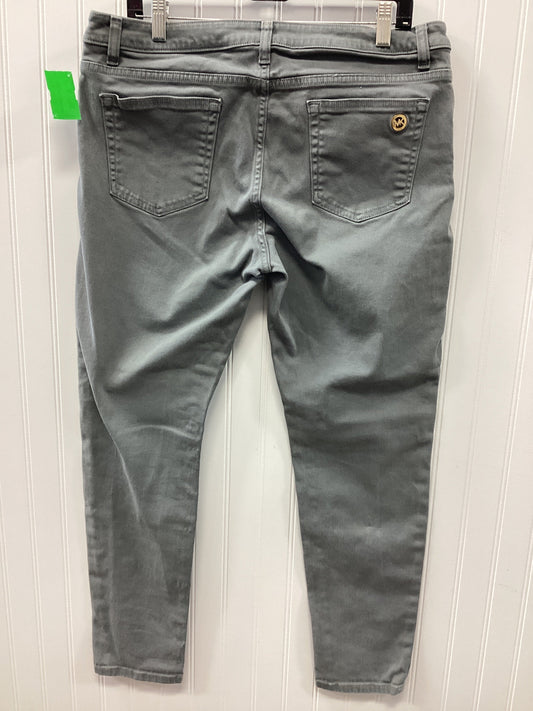 Jeans Skinny By Michael By Michael Kors In Grey Denim, Size:14