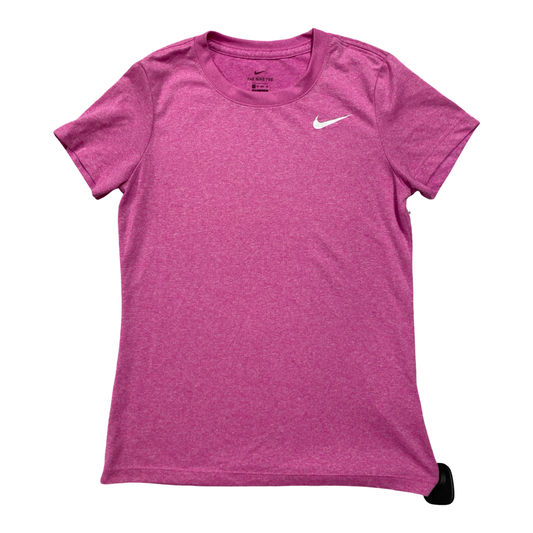 Athletic Top Ss By Nike In Pink, Size:Xs