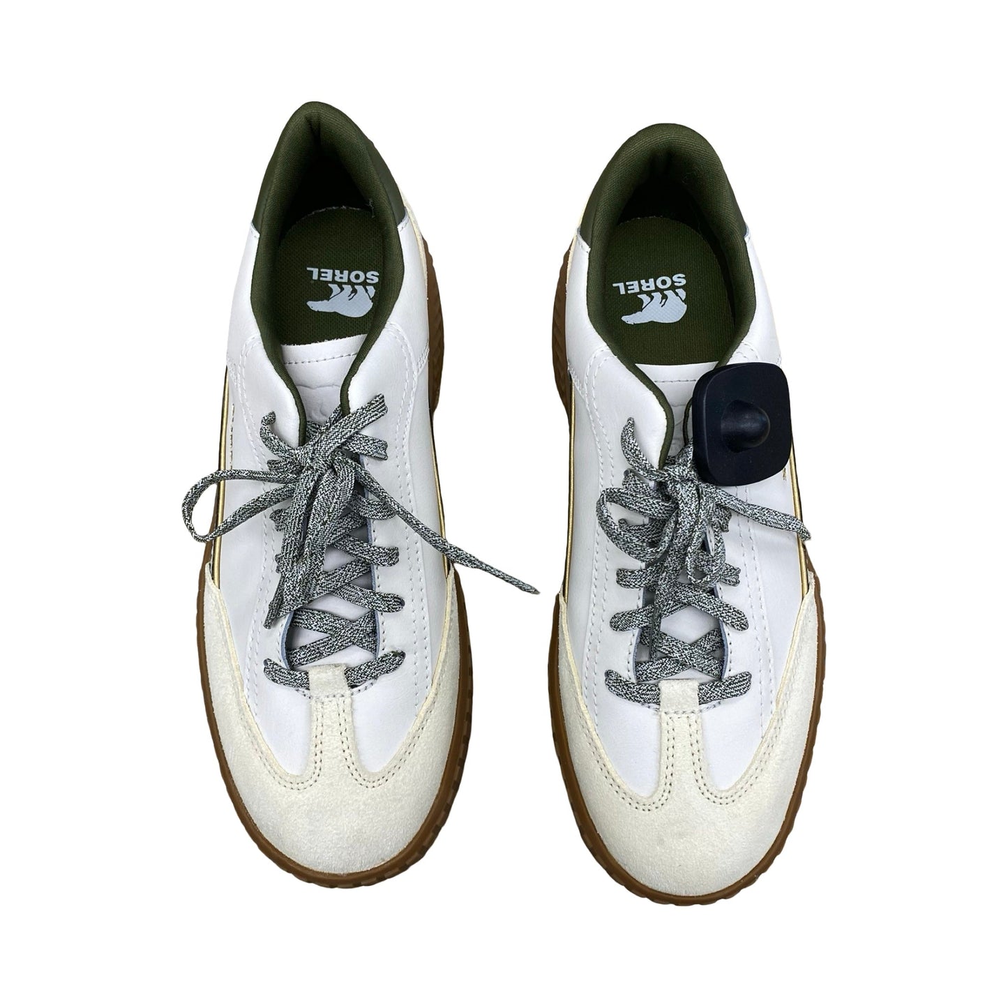 Shoes Sneakers By Sorel In Green & Tan, Size:9.5