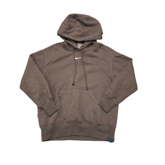 Athletic Sweatshirt Hoodie By Nike In Brown, Size:Xs