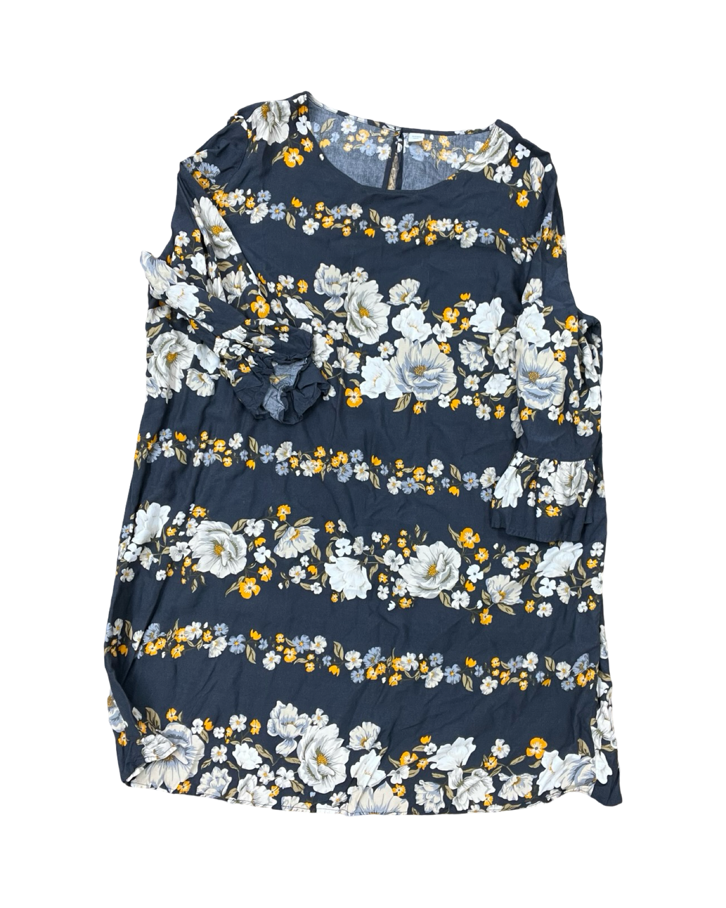 Dress Casual Midi By Old Navy In Grey, Size:1X