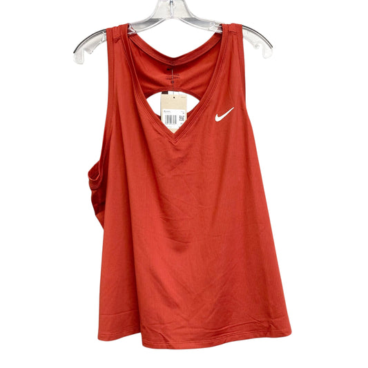 Athletic Tank Top By Nike Apparel In Orange, Size:1X