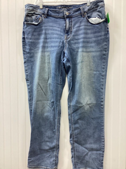 Jeans Skinny By Maurices In Blue Denim, Size:20