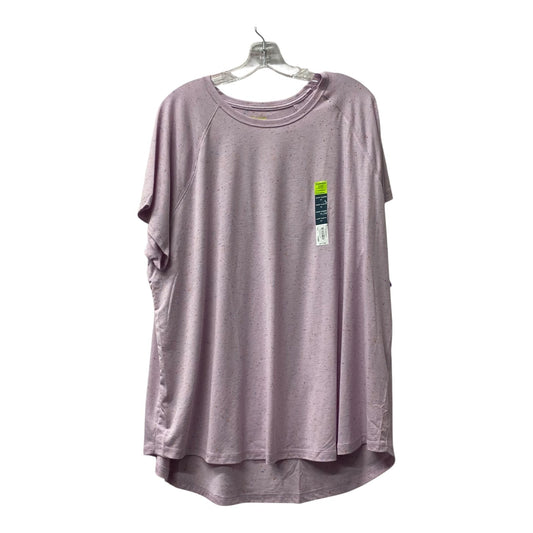 Athletic Top Ss By Tek Gear In Pink, Size:2X