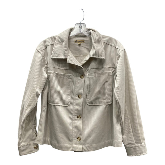 Jacket Shirt By Democracy In Beige, Size:Xs